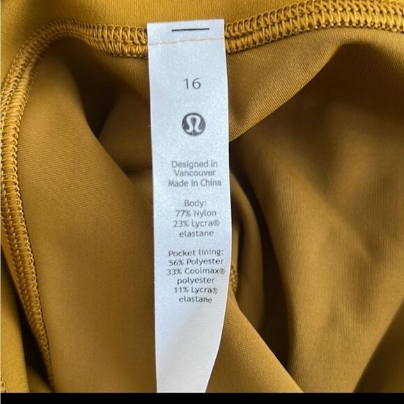 NWT Lululemon Wunder Train High-Rise Tight 25” Gold Spice - Picture 12 of 13
